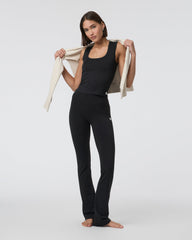 Halo Essential Scoop Tank Solid Black | Vuori online