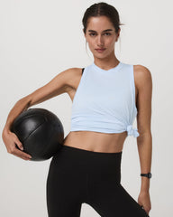 Energy Top - Long Women's Soft Sky Heather Tank Top | Vuori online
