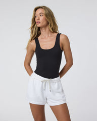Sleeveless Halo Bodysuit Solid Black | Vuori online