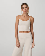 Halo Cami Women's Ecru Heather Performance Knit Top | Vuori sale