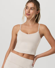 Halo Cami Women's Ecru Heather Performance Knit Top | Vuori sale