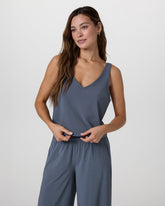 Villa Cropped Tank Azure | Vuori onsale