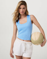 Halo Essential Scoop Tank Spring Heather | Vuori outlet