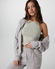 Marina Rib Tank Talc | Vuori for sale
