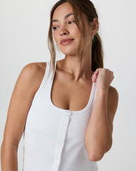Pose Cardigan Tank White | Vuori onsale