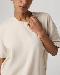 Short Sleeve Maven Oversized Tee Women's Bone Tee Shirt | Vuori sale