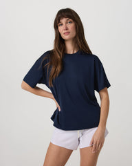 Energy Long Tee Women's Blue Coast Fitness Tee Shirt | Vuori shop