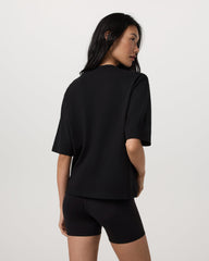 Short Sleeve Maven Oversized Tee Women's Black T-Shirt | Vuori shop