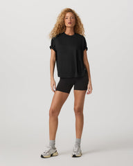 Energy Long Tee Women's Black Heather Fitness Tee Shirt | Vuori sale