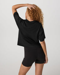 Energy Long Tee Women's Black Heather Fitness Tee Shirt | Vuori sale