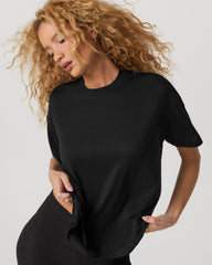 Energy Long Tee Women's Black Heather Fitness Tee Shirt | Vuori sale