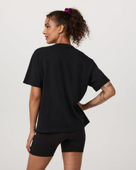 Short Sleeve Heavyweight Oversized Cotton Tee Black | Vuori discount