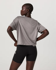 Energy Tee Women's Heather Grey Oversized Tee | Vuori for sale