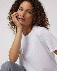 Feather Tee Women's White Lightweight Tee | Vuori shop