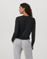 Daydream Crew Lightweight Black Long Sleeve Shirt | Vuori shop