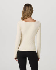 Long Sleeve Tuvalu Boat Neck Bone | Vuori online
