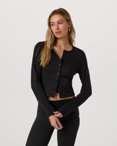 Halo Cardigan 2.0 Black Heather | Vuori shop