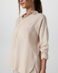 Trestles Twill Button Up Sand Dollar | Vuori sale