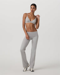 Halo Triangle Bra Pale Grey Heather Low-Support Bra | Vuori for sale