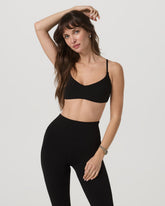 Vuori AllTheFeels™ Strappy Back Bra Women's Black Sports Bra | Vuori for sale