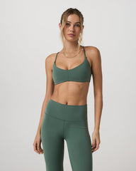 Vuori AllTheFeels™ Strappy Back Bra Women's Agate Green Bra | Vuori outlet