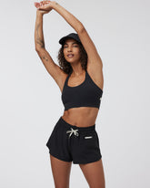 Yosemite Longline Bra Black Strappy Sports Bra | Vuori onsale