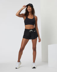 Yosemite Longline Bra Black Strappy Sports Bra | Vuori onsale