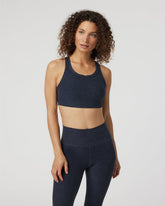 Elevation Racer Bra Midnight Racerback Sports Bra | Vuori outlet