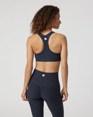 Elevation Racer Bra Midnight Racerback Sports Bra | Vuori outlet