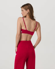 Halo Essential Bra Women's Strawberry Heather Sports Bra | Vuori shop