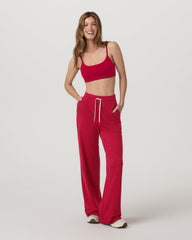 Halo Essential Bra Women's Strawberry Heather Sports Bra | Vuori shop