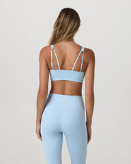 Inversion Rib Bra Women's Crystal Blue Ribbed Sports Bra | Vuori for sale