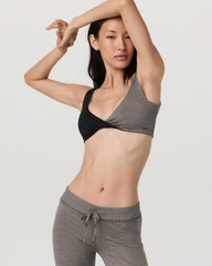 Halo Reversible Bra Women's Chia Heather Sports Bra | Vuori shop
