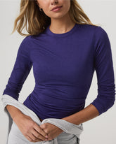 Long Sleeve Halo Essential Crew Tee Stellar Sky Heather | Vuori sale