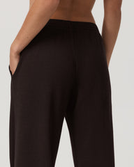 Waffle Wideleg Pant Women's Dark Java Waffle Knit Pants | Vuori onsale