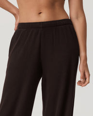 Waffle Wideleg Pant Women's Dark Java Waffle Knit Pants | Vuori onsale