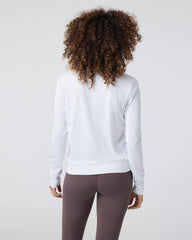 Daydream Crew White Lightweight Long-Sleeve Top | Vuori online