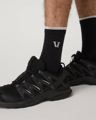 Performance Crew Sock Black Crew Socks | Vuori online