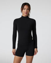 Vuori AllTheFeels Long Sleeve Mock Black | Vuori discount