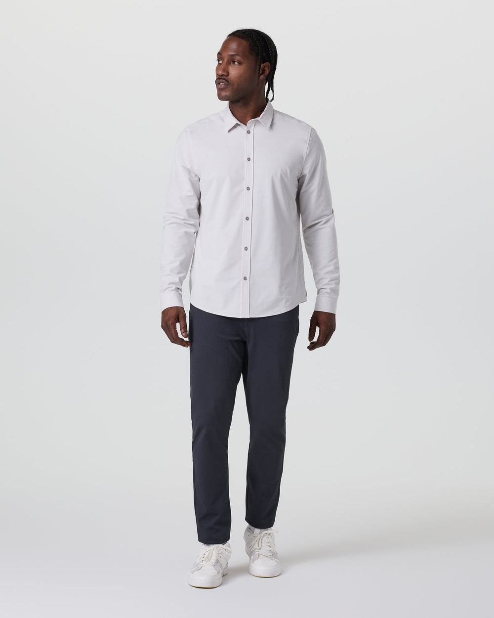 MetaTwill Pant Athletic Slim 32" Navy | Vuori shop