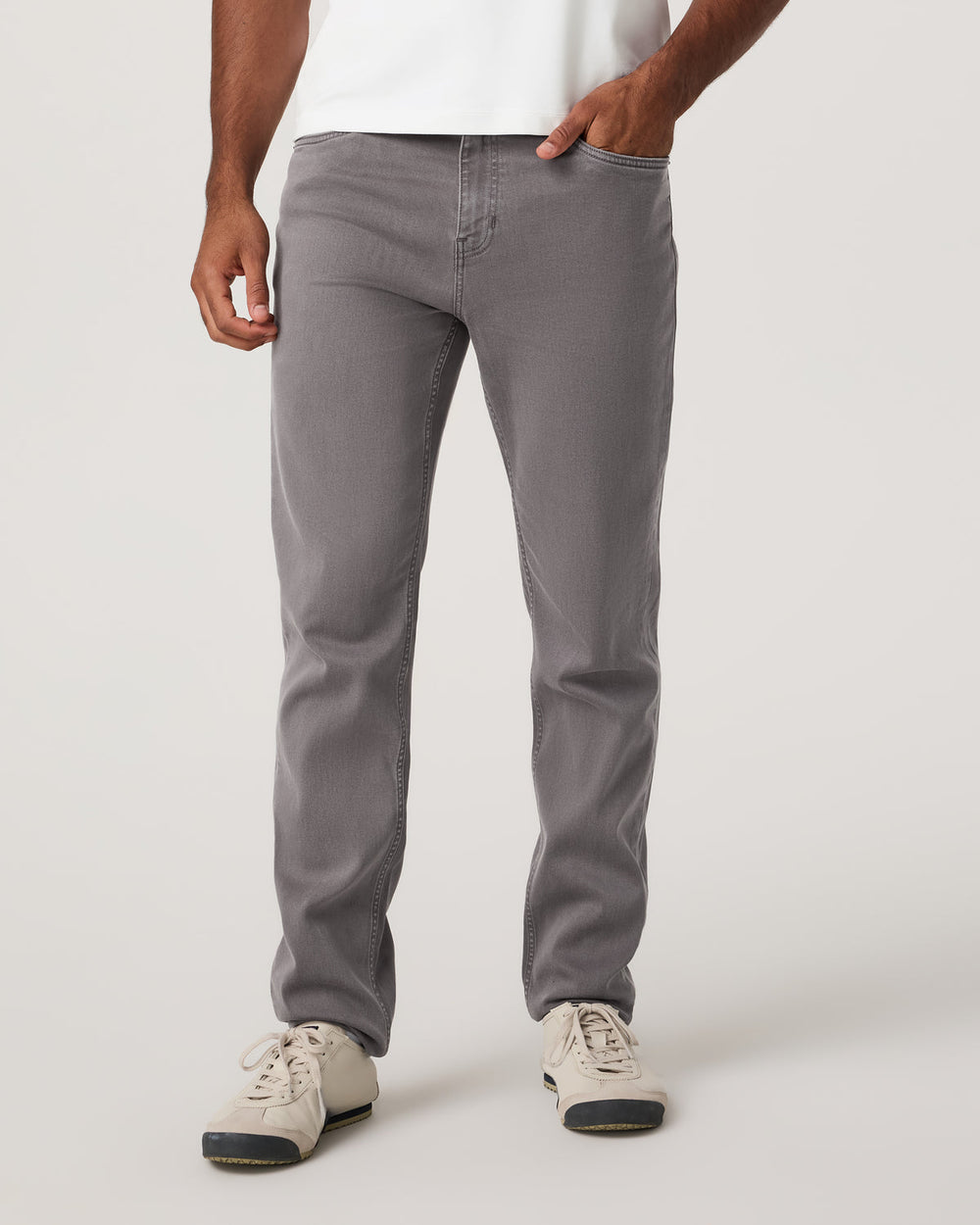 Benton Stretch Twill Pant Athletic Slim Fit 30" Cavern Grey | Vuori discount