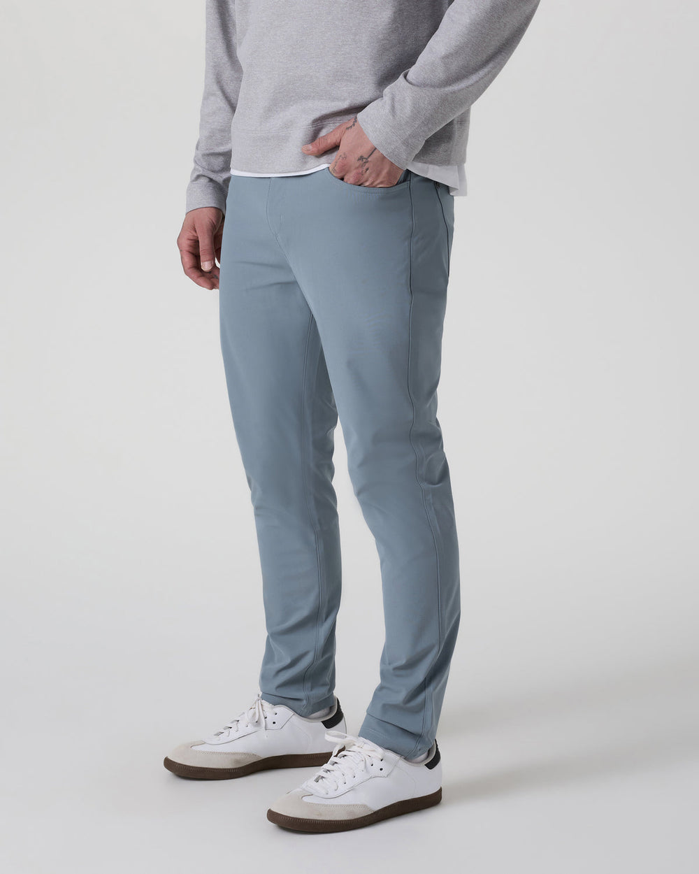 Meta Pant Athletic Slim 30" Dusty Blue 5-Pocket Pants | Vuori for sale
