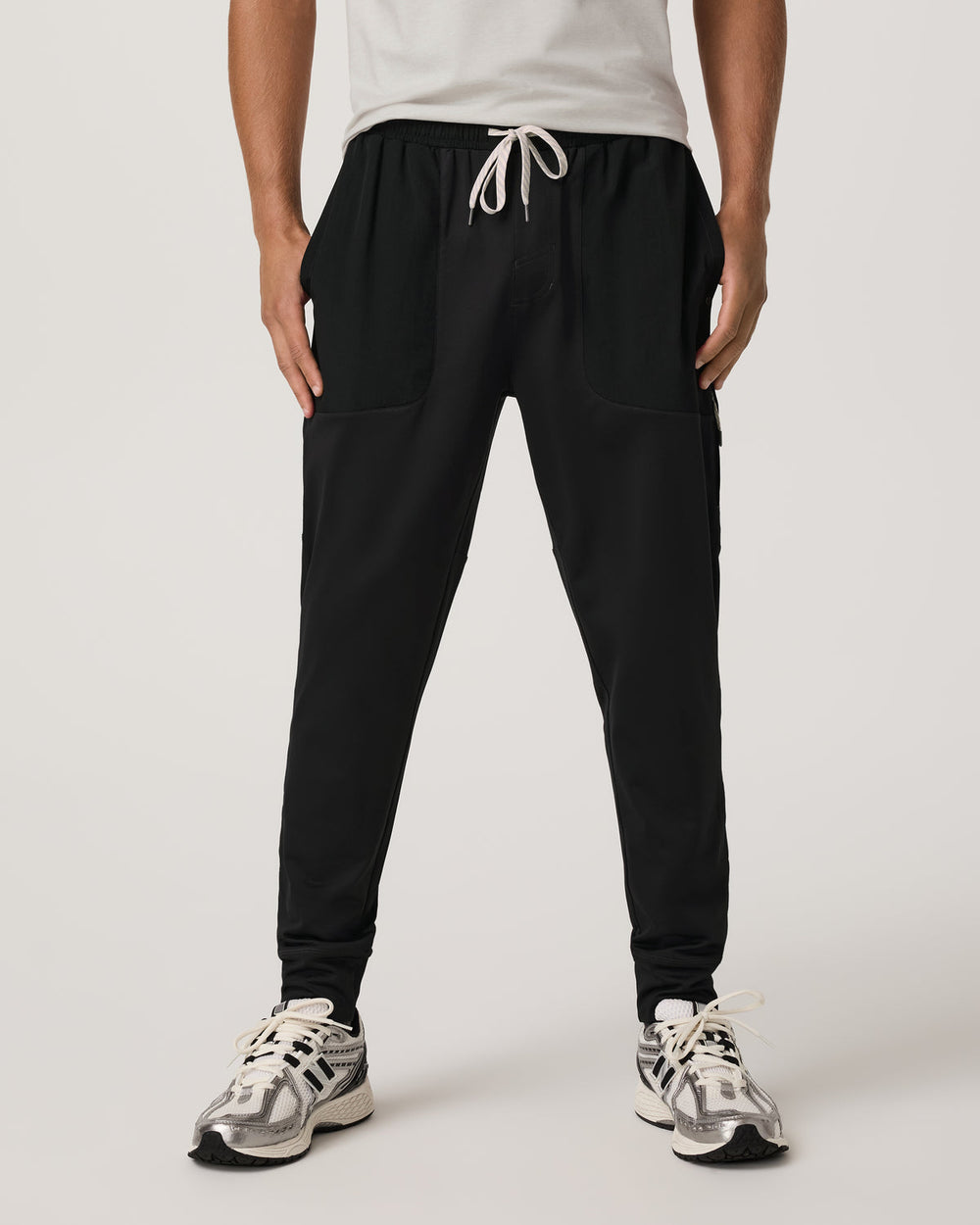 Sunday Mixed Media Jogger 28" Men's Black Joggers | Vuori discount
