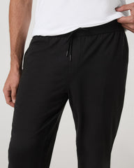 Men's Coronado Mixed Media Sweatpant 28" Black Heather | Vuori for sale