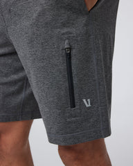 Sunday Performance Short Charcoal Heather | Vuori shop