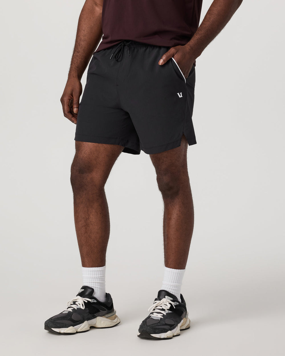 Crosscourt Short Unlined 7" Men's Black Tennis Shorts | Vuori discount