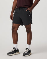 Crosscourt Short Unlined 7" Men's Black Tennis Shorts | Vuori discount
