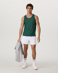 Crosscourt Short Unlined 5" Men's White Tennis Shorts | Vuori shop