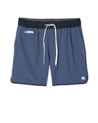Banks Short 5" Azure Linen Texture | Vuori discount