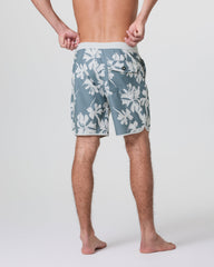 Cruise Boardshort Dusty Blue Plumeria | Vuori onsale